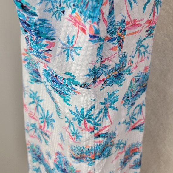 Tommy Bahama Tropical Oasis Boyfriend Shirt Swim Cover-Up Sz XL - Picture 11 of 16